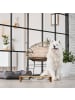 relaxdays Hunde-Futterstation in Natur/ Weiß- (B)46,5 x (H)9,5 x (T)17 cm