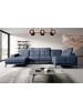 MF Design Nevido Recamiere Rechts in Blau -  (L) 201 x (B) 350 x (H) 77 cm
