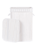 Beliani Wäschekörbe KALUTARA in Weiß - (W) 40 x (H) 60 x (L) 30 cm