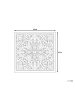 Beliani Wandobjekt YONORA in Heller Holzfarbton/Weiß - (W) 60 x (H) 60 x (L) 60 cm