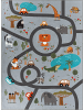 the carpet Kinderteppich Happy Life D in Grau