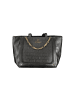 Laura Biagiotti Schwarz PVC Damen Handtasche