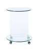 Beliani Beistelltisch MINTO in Transparent - (W) 45 x (H) 56 x (L) 35 cm