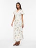Vila Kleid mit V-Ausschnitt in Snow White