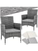 tectake 2er Set Rattanstuhl Nantes