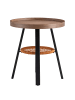home24 Beistelltisch LOUSIKO in Walnuss