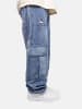 DADA Baggy Cargo Jeans mit Taschen – Worker Style in Blau