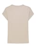 Eight2Nine Rundhals T-Shirt Kurzarm Spruchprint Regular Fit in Beige-2