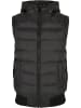 Urban Classics Urban Classics Herren Boys Small Bubble Hooded Vest in black/black