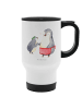 Mr. & Mrs. Panda Kaffeebecher Pinguin mit Kind ohne Spruch in Weiß
