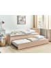 Beliani Tagesbett MARMANDE in Rosa - (W) 86 x (H) 82 x (L) 214 cm