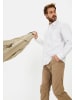 Camel Active Langarm-Leinenhemd mit Soft-Wash-Veredelung in Weiß