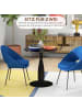 HOMCOM Esstisch in Schwarz 70L x 70B x 74H cm