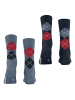 Burlington Socken 2er Pack in Grau/Blau/Rot