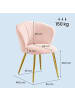 VASAGLE Esszimmerstuhl Laela in Rosa - (B)60 x (H)80 x (T)62.5 cm