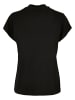 Urban Classics Urban Classics Damen Ladies Oversized Cut On Sleeve Viscose Tee in black