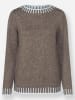 WITT WEIDEN Pullover in taupe-ecru-gemustert