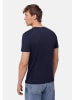 DANISH ENDURANCE T-Shirt Ease Crew in white_dark navy