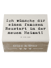 Mr. & Mrs. Panda Erinnerungsbox Spruch Neustart Umzug mit Spruch in Weiß