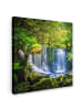 MuchoWow Leinwand bilder Dschungel Wasserfall (BxH)