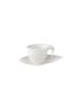Villeroy & Boch Espressotasse mit Untertasse Flow 100 ml weiß in weiß
