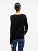 Vila Strickpullover in Black