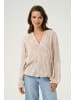 Kaffe Langarm-Bluse KAditte in Feather Gray,Chalk Print