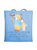 Mr. & Mrs. Panda Jutebeutel Freiwilliger Dank mit Spruch in Sky Blue