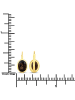 Rafaela Donata Ohrhänger Sterling Silber gelbvergoldet Rauchquarz grau in gelbgold