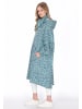 Schmuddelwedda Women Coat in aqua navy leo