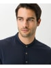 BRAX  Knopfleisten Langarmshirt für Herren in marineblau
