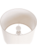 Beliani Tischleuchten VENTA in Weiß/Beige - (W) 38 x (H) 58 x (L) 38 cm