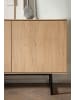 Furn.Design Wohnwand Stone Eiche 3-teilig 353 cm, Wohnkombination mit Push-to-Open