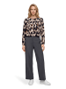 Betty Barclay Schlupfbluse langarm in Beige/Schwarz