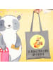 Mr. & Mrs. Panda Tasche Glühwürmchen mit Spruch in Light Grey