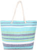 normani Bequeme Sommer-Umhängetasche, Strandtasche in Stripes Blue