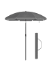 SONGMICS Sonnenschirm Sheld in Grau - (H)196 x Ø160 cm