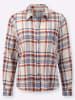 WITT WEIDEN Flanell-Bluse in elfenbein-rostrot-kariert