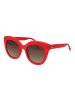 Benetton Frauen Sonnenbrille Katzenauge Rot