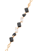 gaya Women Bracelet in Rose Gold Black