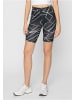 Urban Classics Urban Classics Damen Ladies AOP Cycle Shorts 2-Pack in geometric black+black