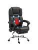 Vinsetto Bürostuhl mit Massagefunktion-66L x 67B x 118-126H cm-Schwarz