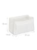relaxdays Taschenorganizer in Weiß - (B)27 x (H)16 x (T)16 cm