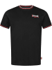 Lonsdale T-Shirt "Quin T-Shirt Schmale Passform" in Schwarz