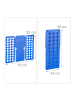 relaxdays 2er Set Faltbrett in Blau/Gelb