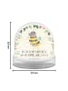 Mr. & Mrs. Panda Schneekugel Hummel flauschig mit Spruch in Naturpapier