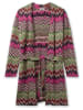 sheego by Joe Browns Longstrickjacke in beere-gemustert