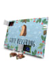 Mr. & Mrs. Panda Tee Adventskalender Igel Blumen mit Spruch in Eisblau