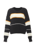 Libbi Damen Pullover in SCHWARZ WOLLWEISS ORANGE