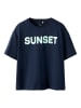 name it Bedrucktes Rundhals T-Shirt Nkfvonaya in dark sapphire